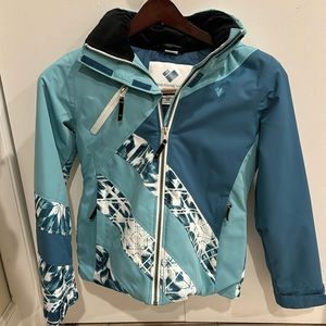 Obermeyer Girls Leia Ski Jacket Teen M (10-12) Neo Mint Hood Vent